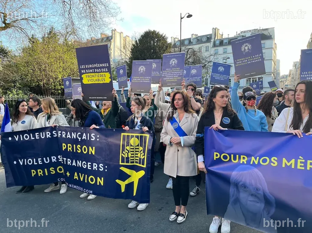 Manifestation du 8 mars : le collectif Némésis défile sous haute ...