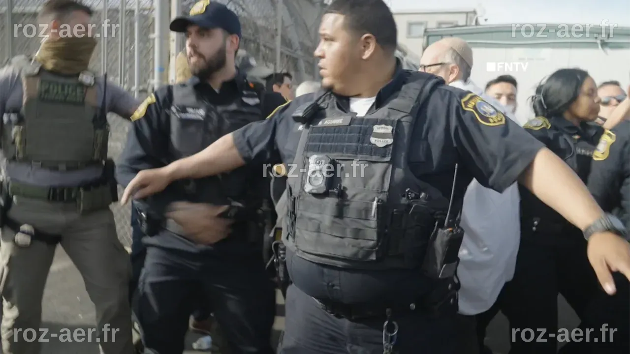 Des défenseurs se rassemblent devant la prison de Newark pour soutenir un pasteur détenu par l'ICE