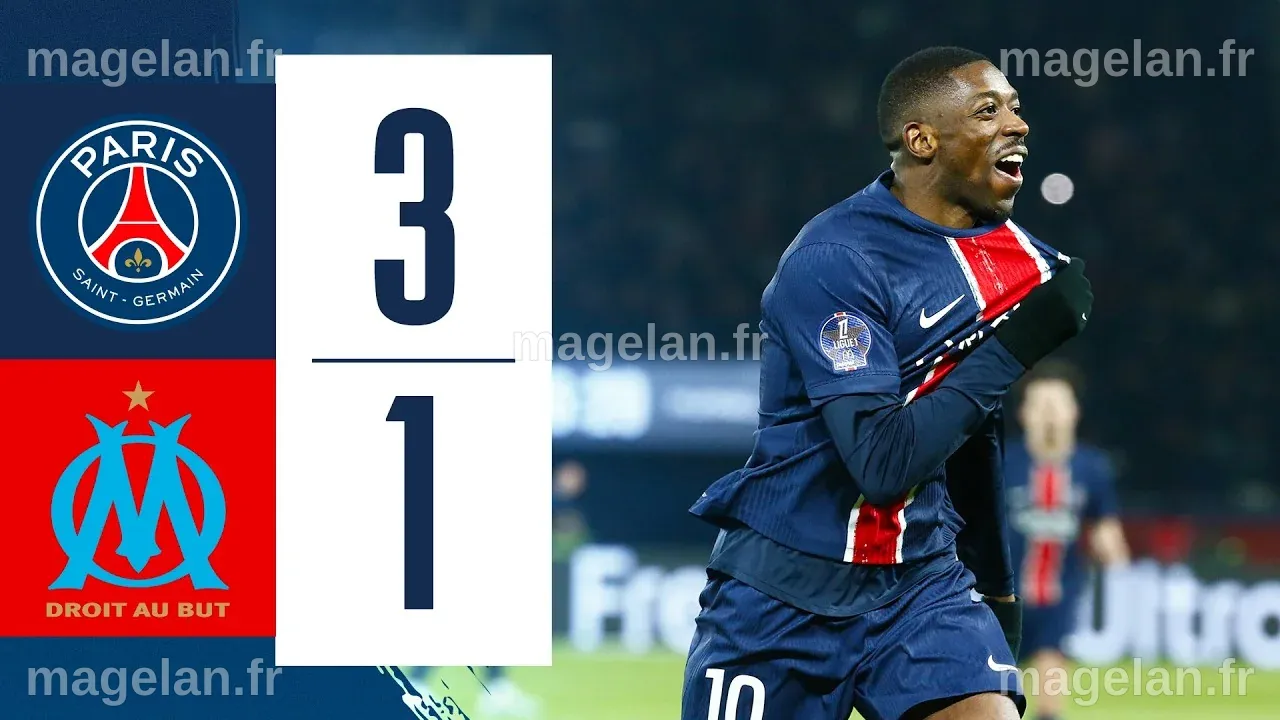 [Vidéo] Résumé PSG-OM, 26ème journée de Ligue 1