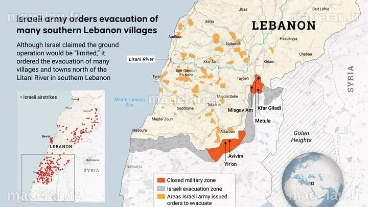 Guerre au Proche-Orient : on vous explique pourquoi le Sud-Liban est au ...