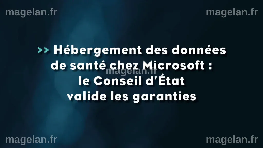 Hébergement des données de santé chez Microsoft