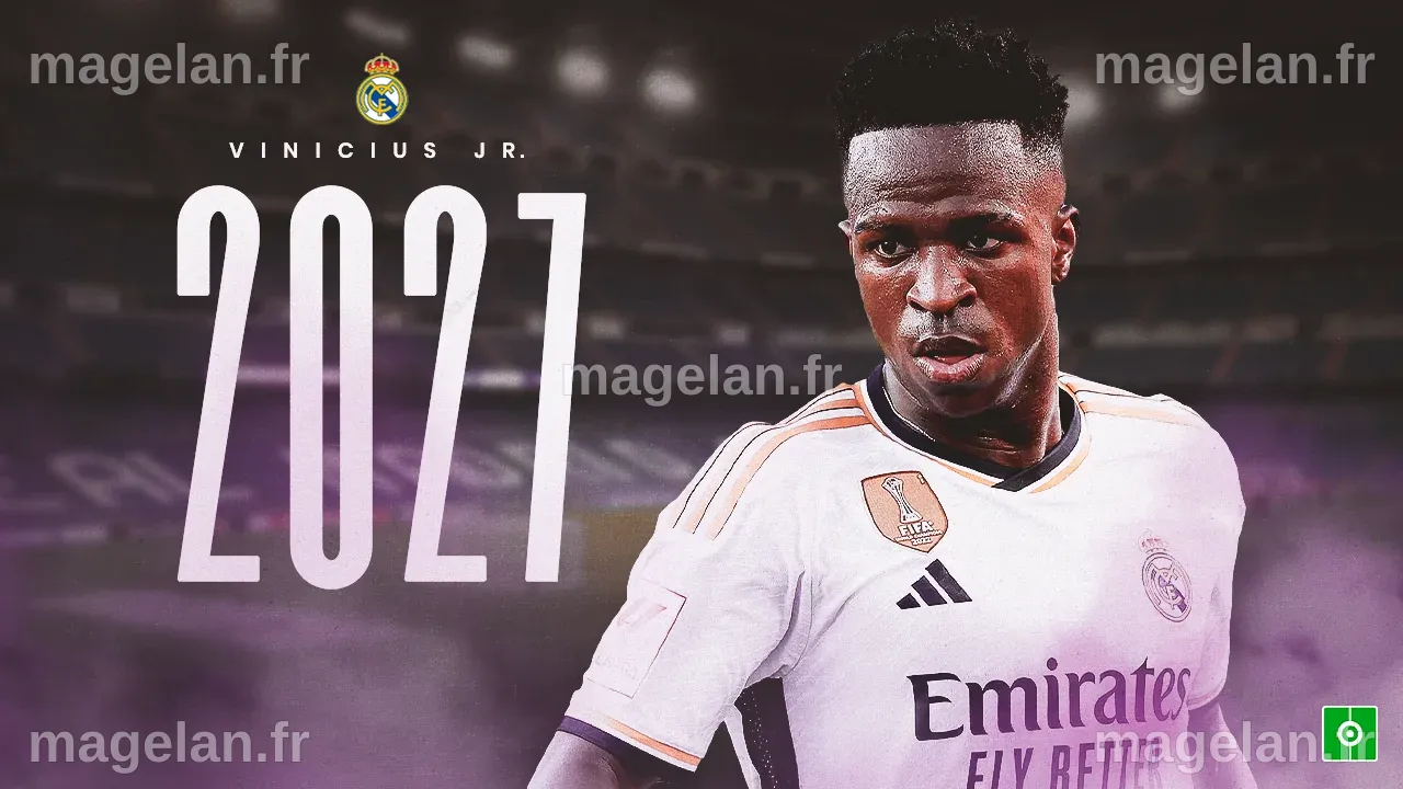 OFFICIEL : Vinicius prolonge jusqu'en 2027 avec le Real Madrid