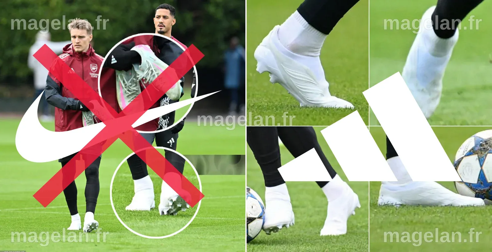 Ødegaard quitte Nike et s'entraîne avec les prototypes de chaussures ...