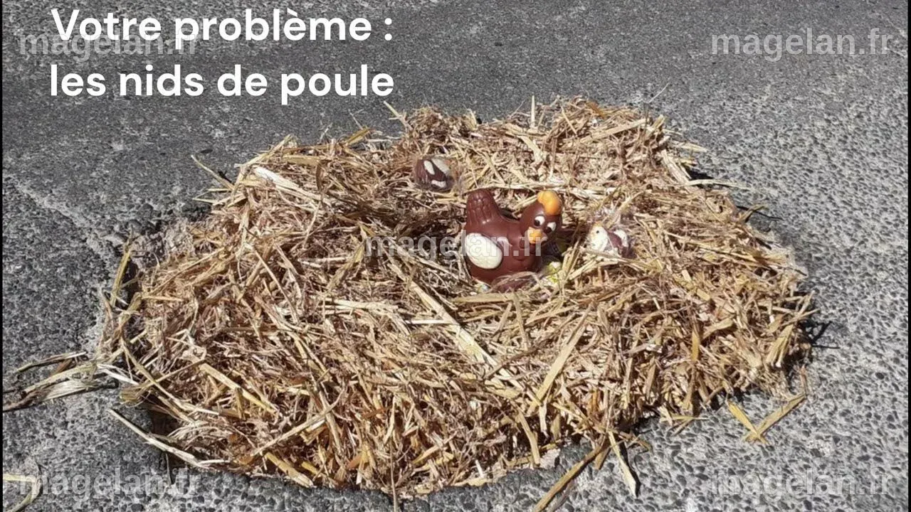 REPARATION DES NIDS DE POULE - YouTube