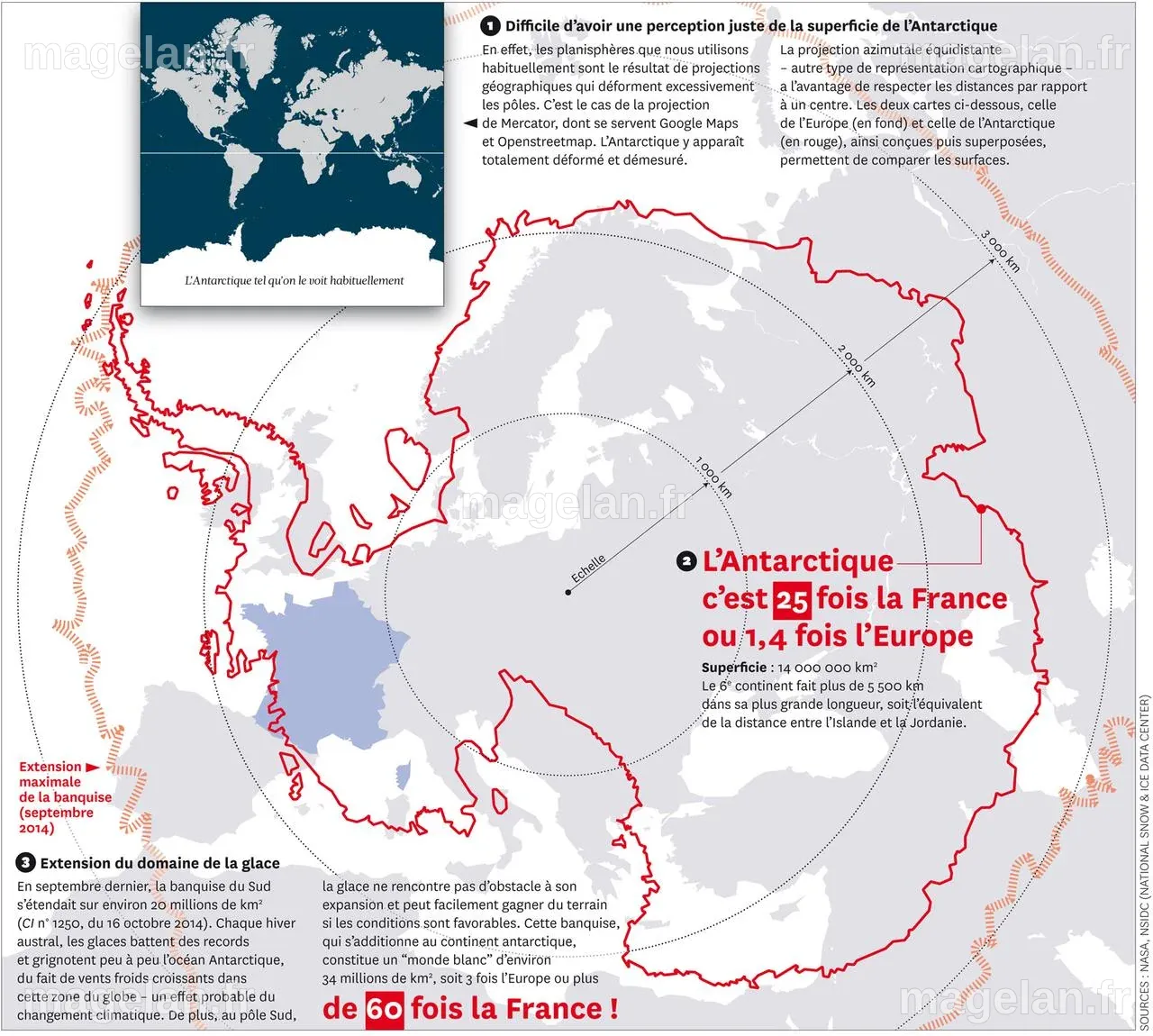 CARTOGRAPHIE. L’Antarctique grandeur nature