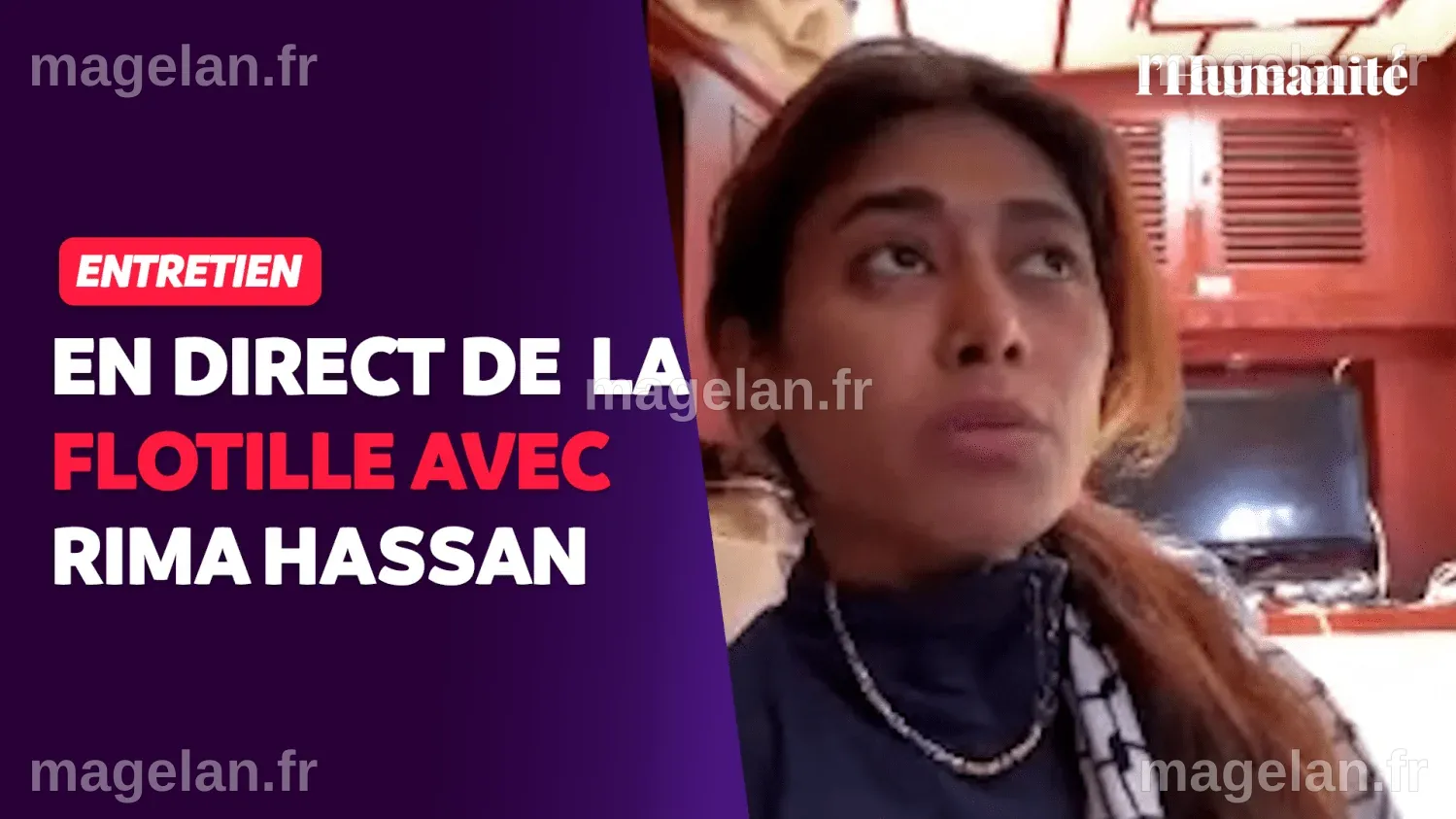 Flottille pour Gaza : en direct avec Rima Hassan à bord du Madleen ...