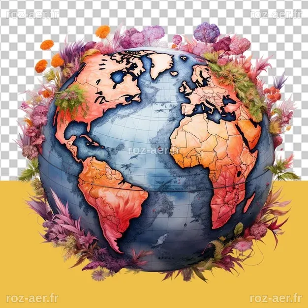 Sauver la terre illustration en PNG | PSD Premium