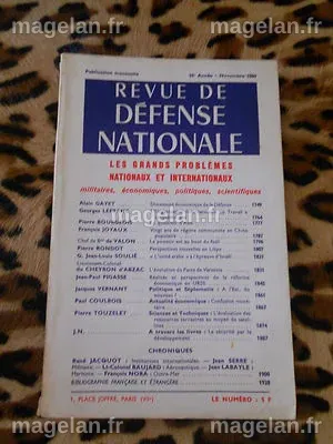 REVUE DE DEFENSE NATIONALE - 25e année, Novembre 1969 | eBay