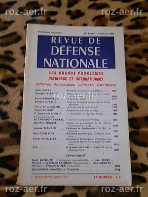 REVUE DE DEFENSE NATIONALE - 25e année, Novembre 1969 | eBay
