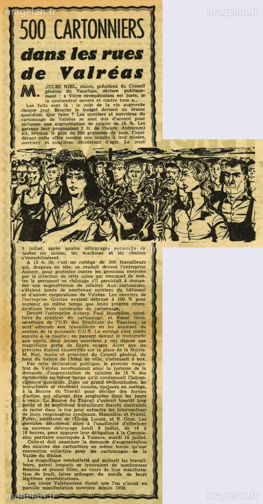 La Vie Ouvrière, juillet 1956 - Georges Arditi