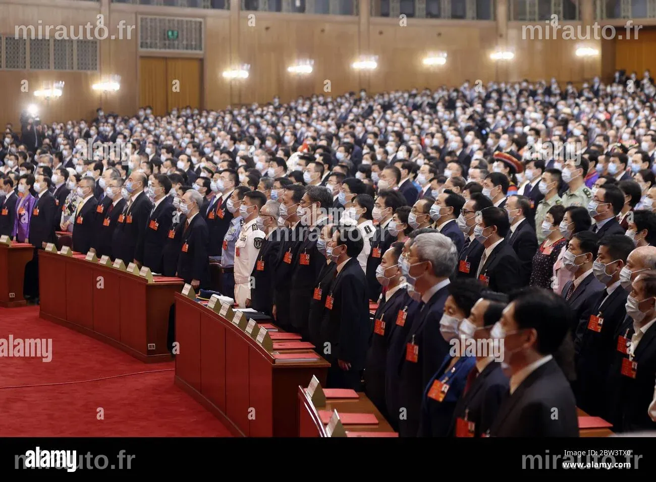 Clôture du Congrès National du Peuple en Chine avec un vote sur le plan quinquennal