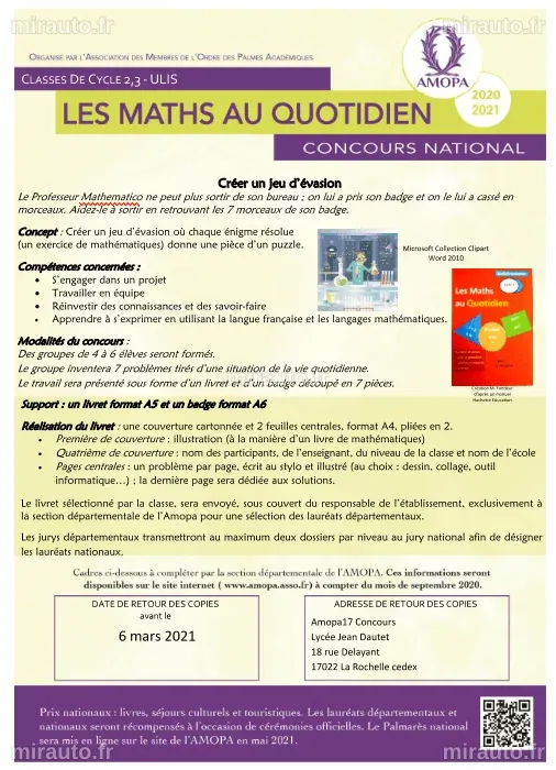 Découvrez l'exposition « Les mathématiques au quotidien » à Challans