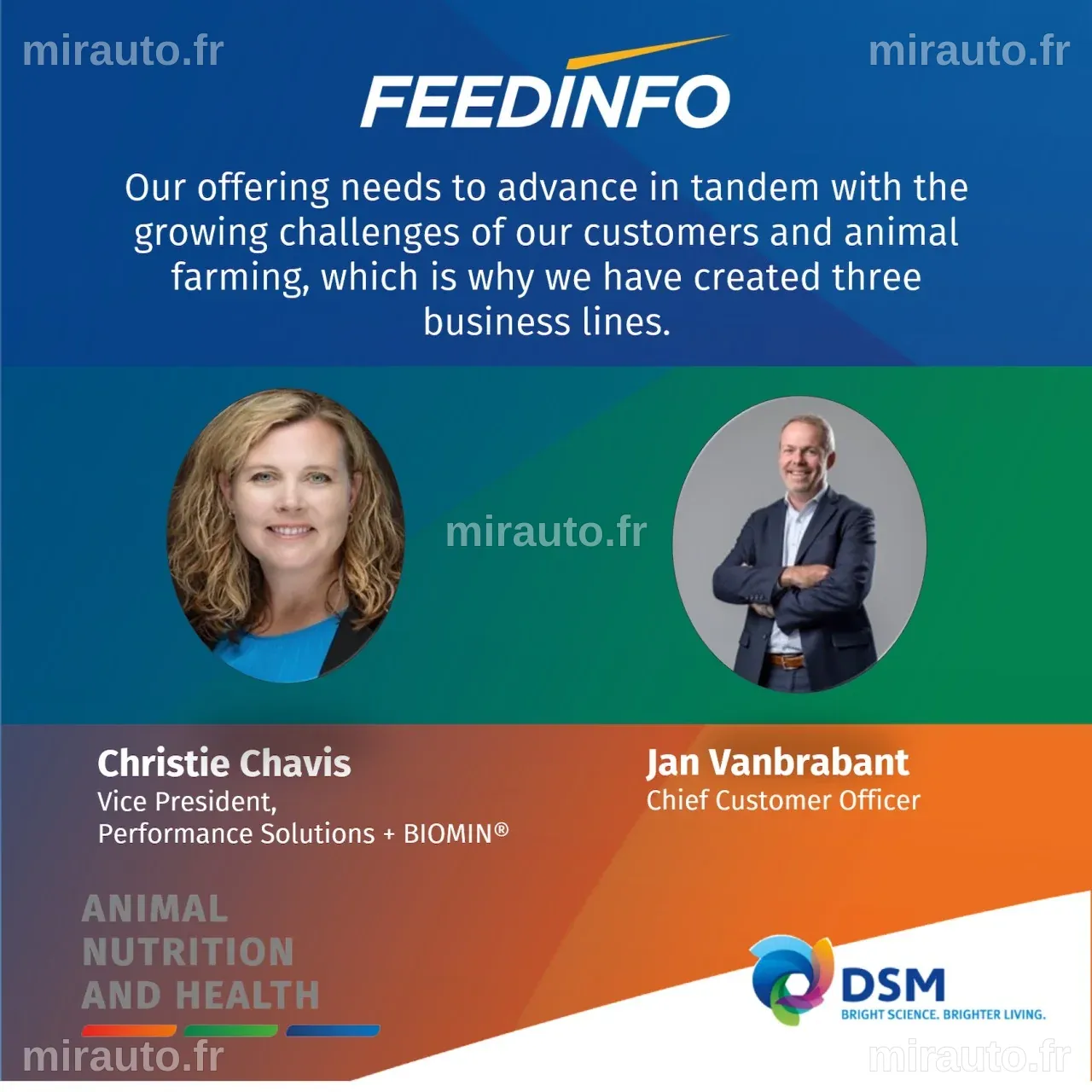 DSM-Firmenich vend son activité Animal Nutrition & Health à CVC pour 2,2 milliards d'euros