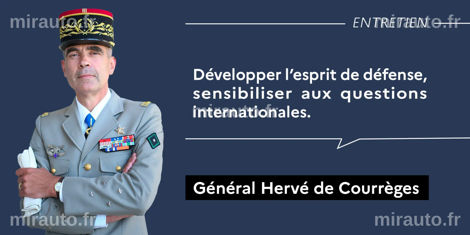 Général de Courrèges : "Une nation sans souveraineté est exclue des négociations"