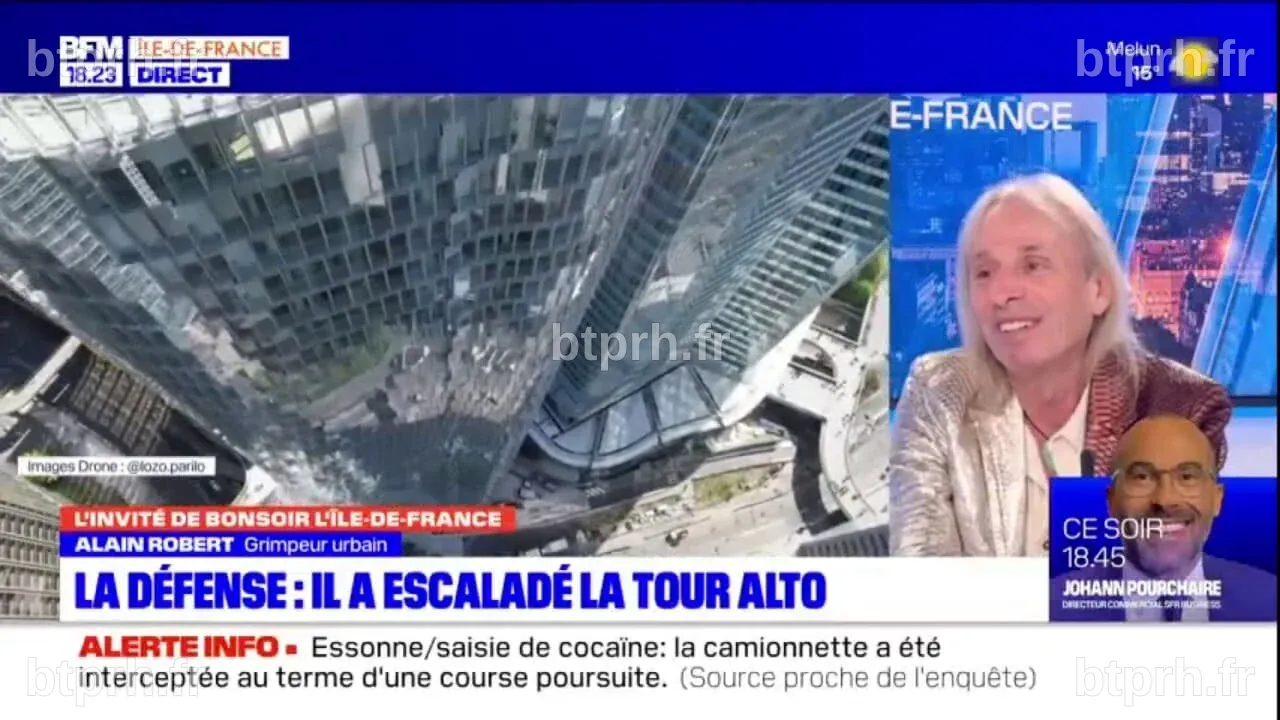 "Je n'ai pas de raison de m'arrêter": Alain Robert poursuit la grimpe