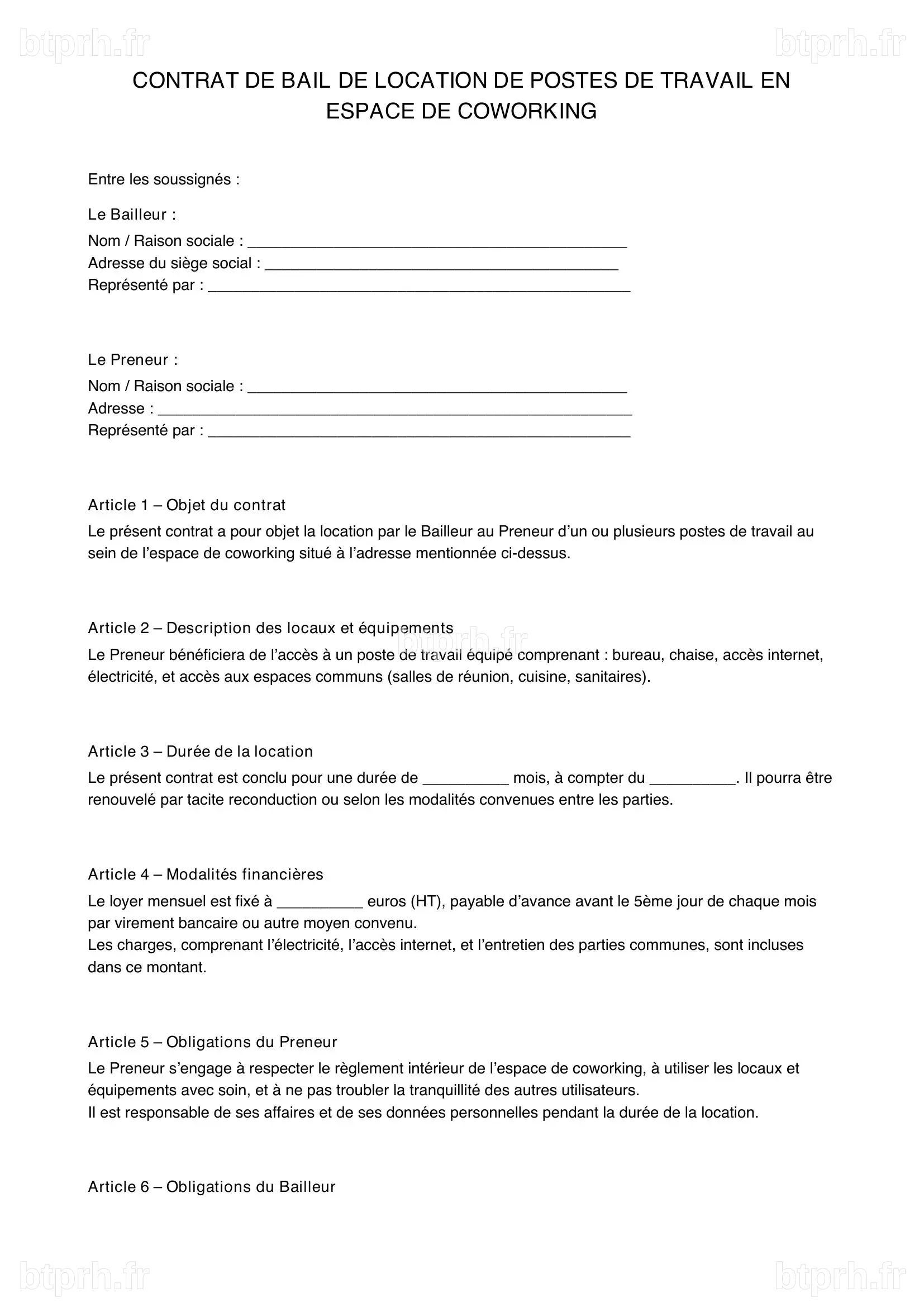 Lettre De Désistement