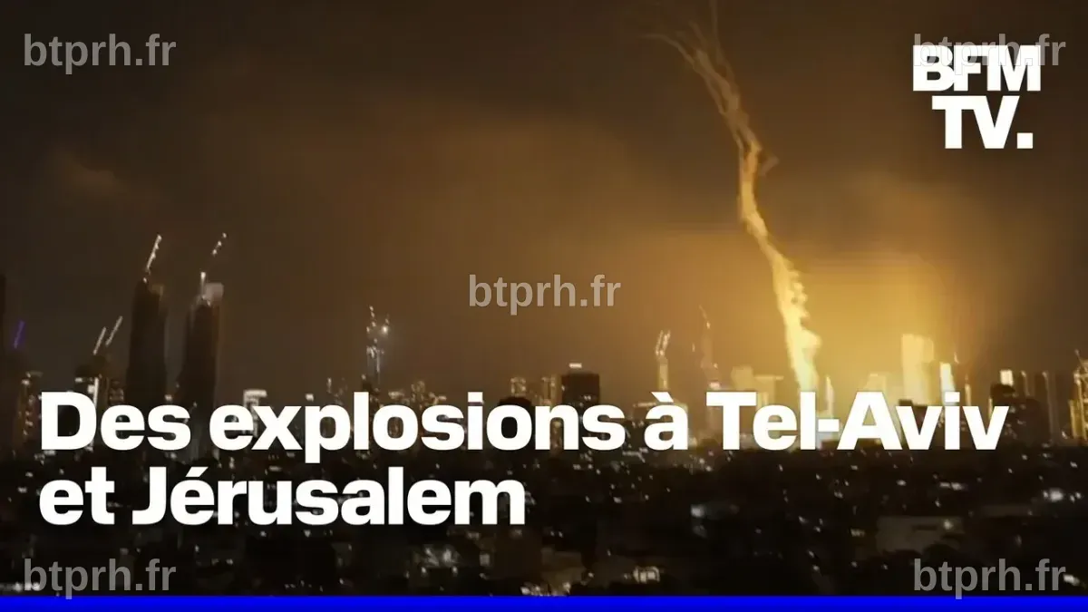 Israël visé par "des dizaines de missiles" iraniens