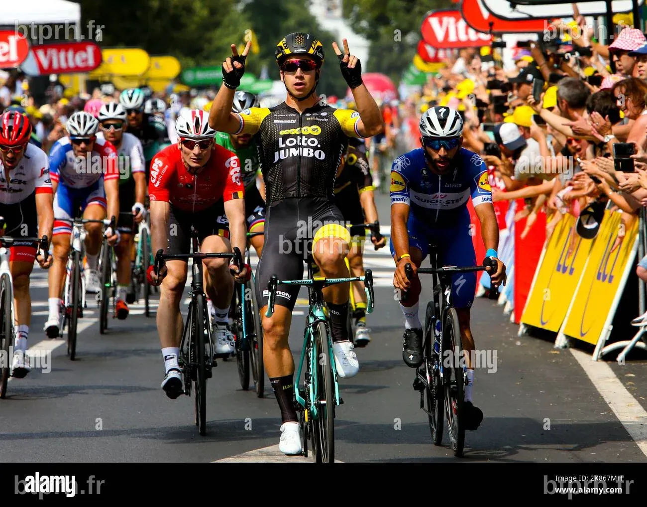 LottoNL-Jumbo team's Dylan Groenewegen wins his second Tour de France ...