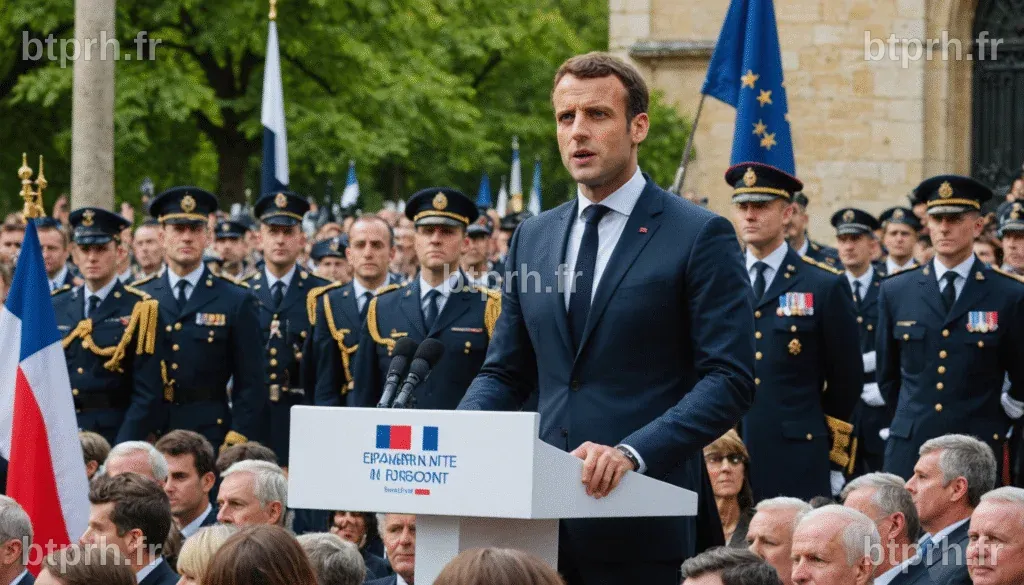 Emmanuel Macron souligne l'importance éternelle de la défense de la ...