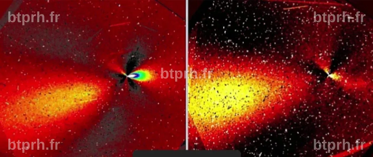 Le télescope Hubble révèle des jets symétriques et une rotation ...