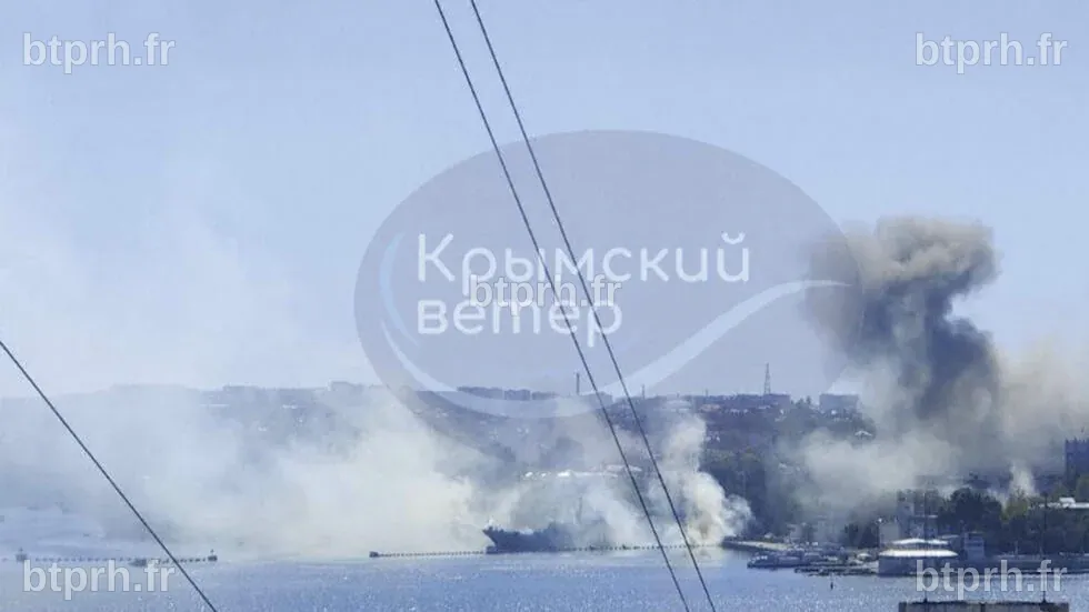 L'Ukraine réussit une frappe contre le QG de la marine russe en Crimée