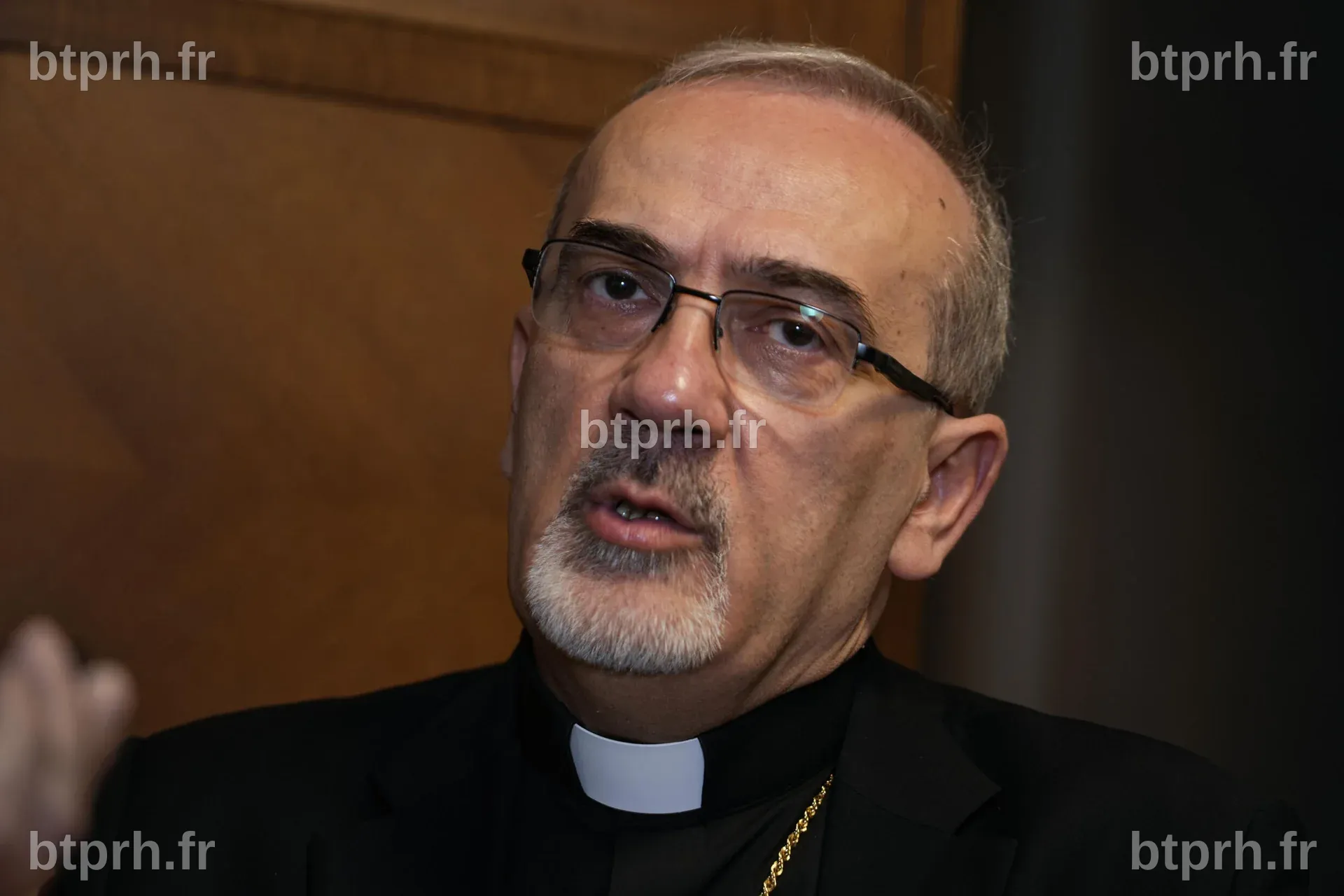 Le patriarche latin de Jérusalem en visite dans la bande de Gaza