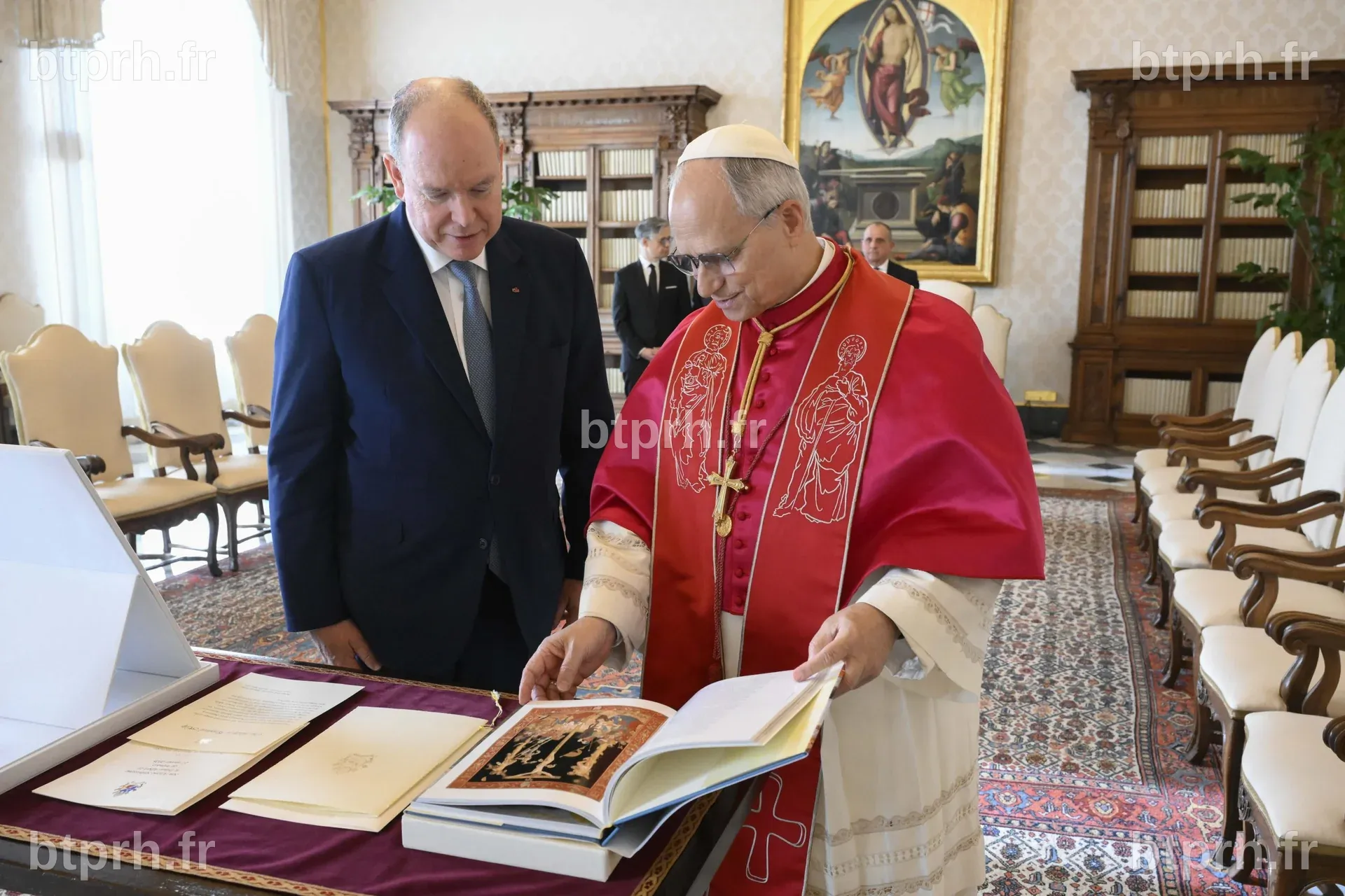 Visite officielle au Vatican : Le Prince Albert II invite le Pape Léon ...