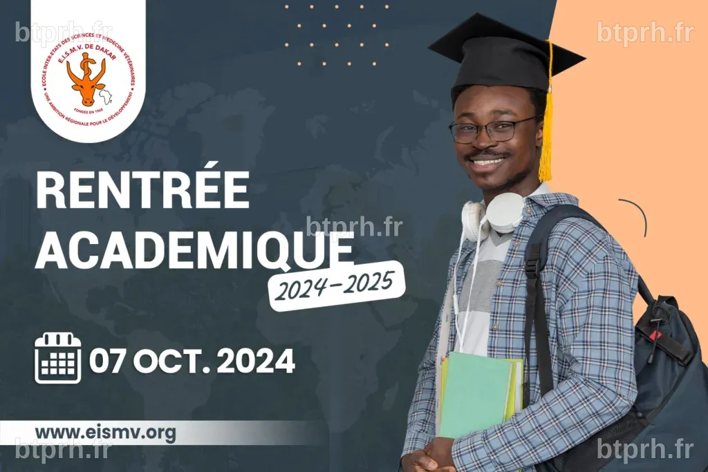 Rentrée 2024 à l’EISMV de Dakar : Reprise des cours le 7 Octobre ...