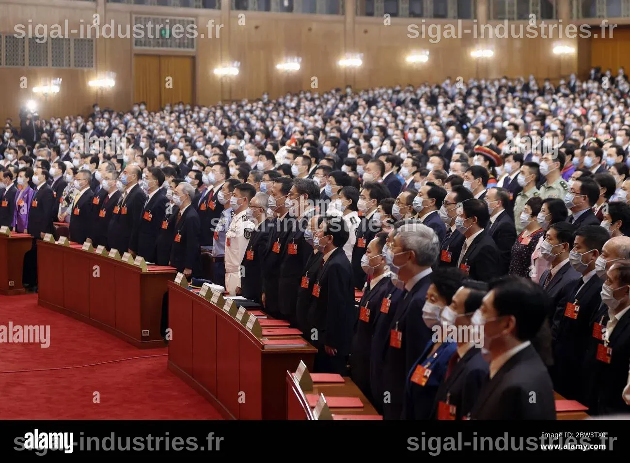 Clôture du Congrès national du peuple chinois avec l'adoption du plan quinquennal