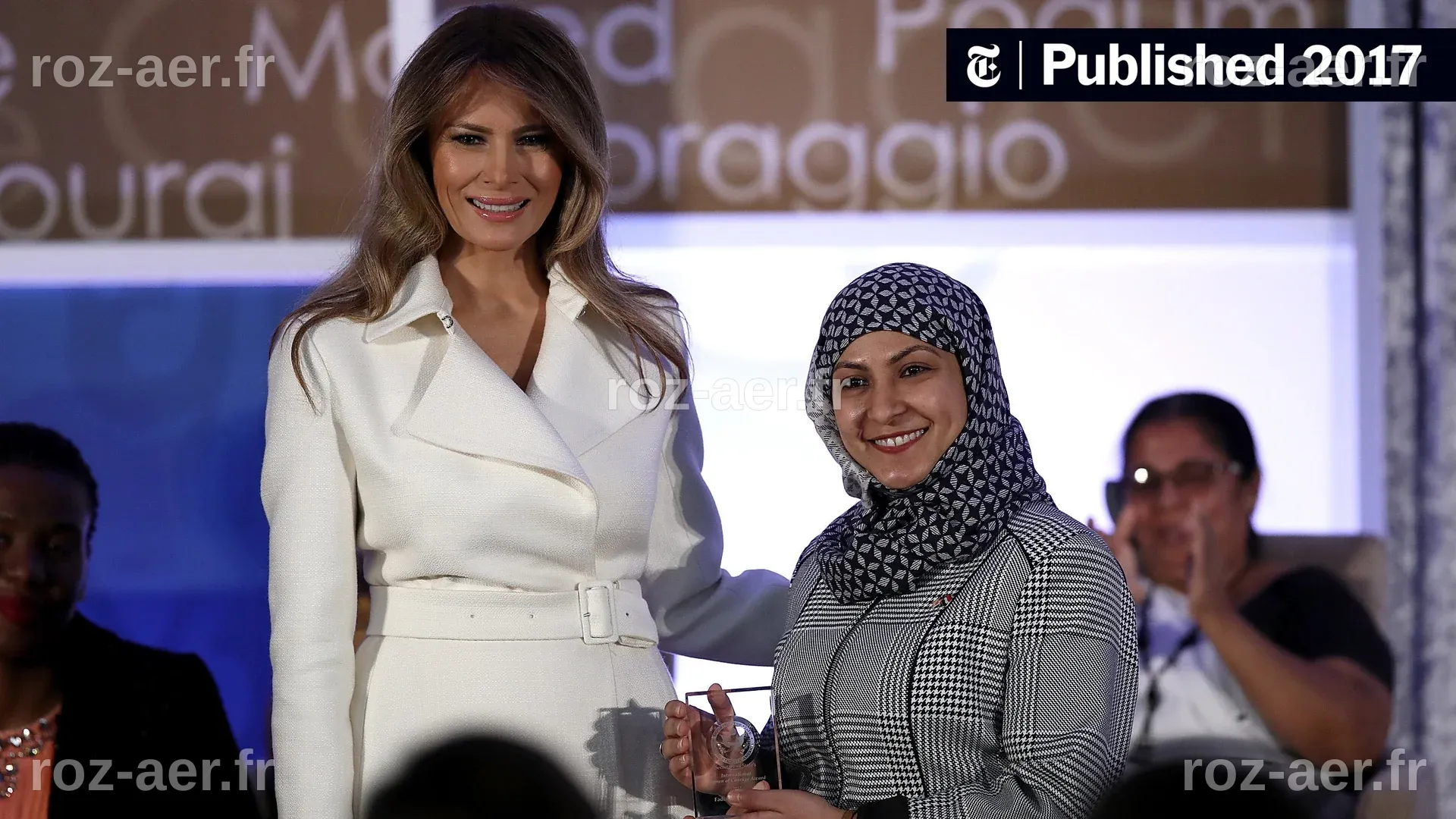 Stepping Out, Melania Trump Honors Women Affected by Bias and Abuse ...
