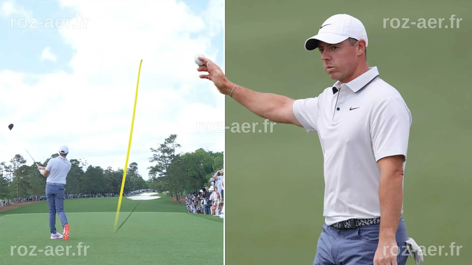 Rory McIlroy s'envole avec une série de birdies et établit un record au Masters avec six coups d'avance à mi-parcours