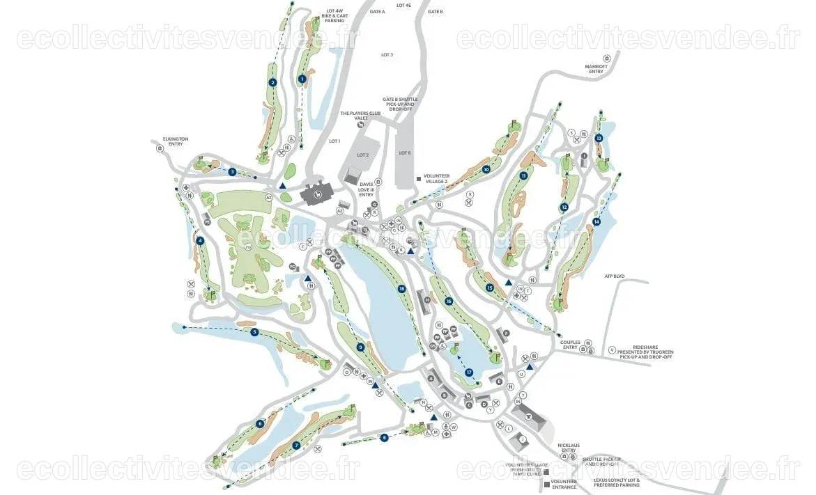 TPC Sawgrass Course Map & Parking - Parking, Course and more