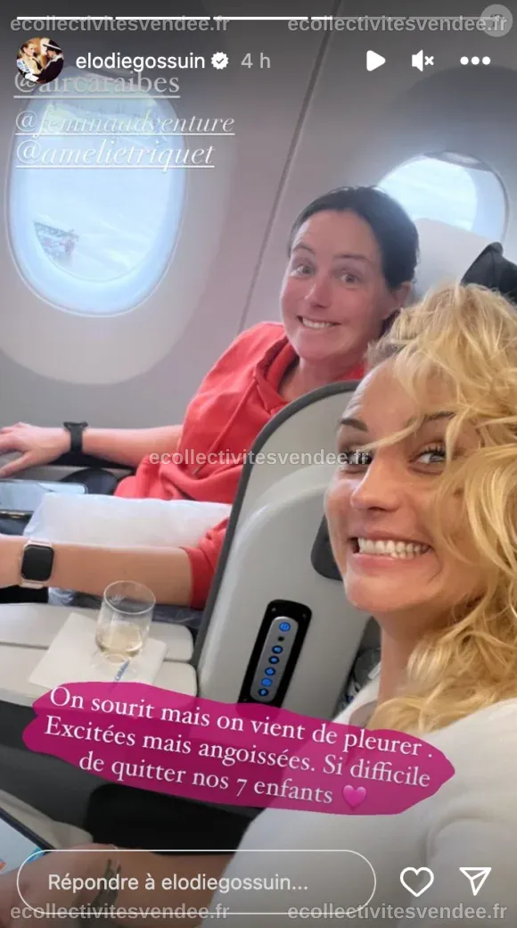 Elodie Gossuin quitte la France et fond en larmes : "Si difficile" de ...