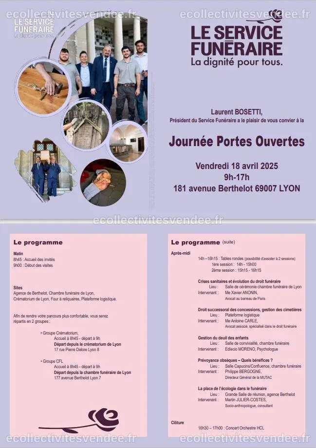 Le Service Funéraire ouvre ses portes aux professionnels vendredi 18 ...