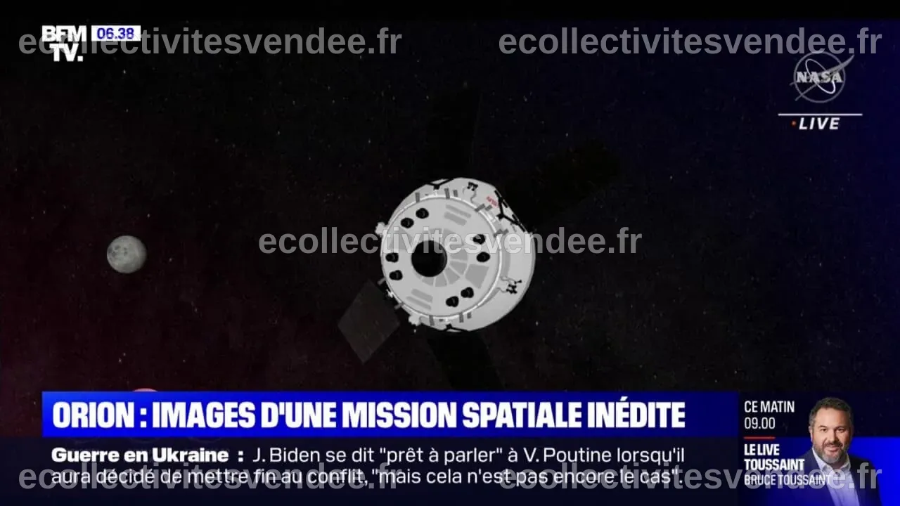 La capsule Orion est sur le chemin retour vers la Terre après avoir ...