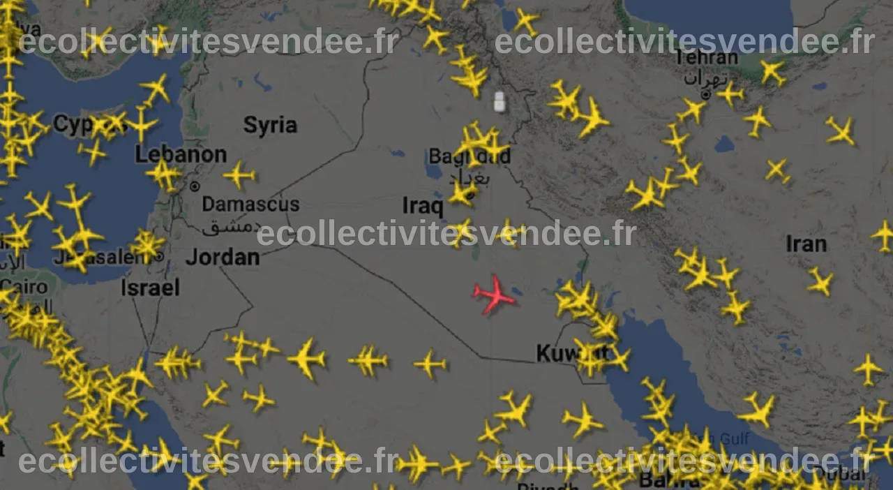 Tensions au Moyen-Orient: Fermeture de l'espace aérien et surveillance ...