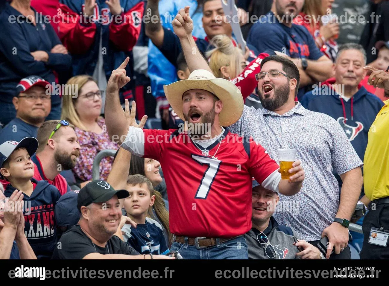 31 décembre 2023 : fans des Texans de Houston lors d'un match entre les ...
