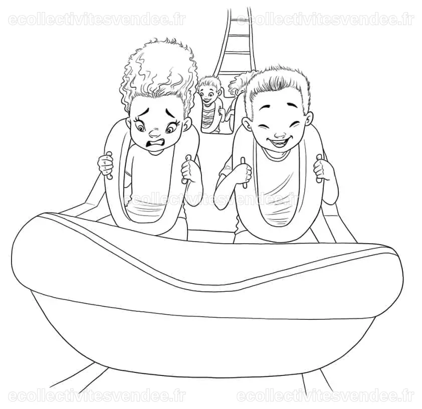 Coloriage Les Montagnes Russes - télécharger et imprimer gratuit sur ...