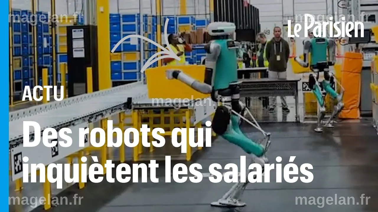 Amazon teste des robots humanoïdes pour préparer ses commandes - YouTube