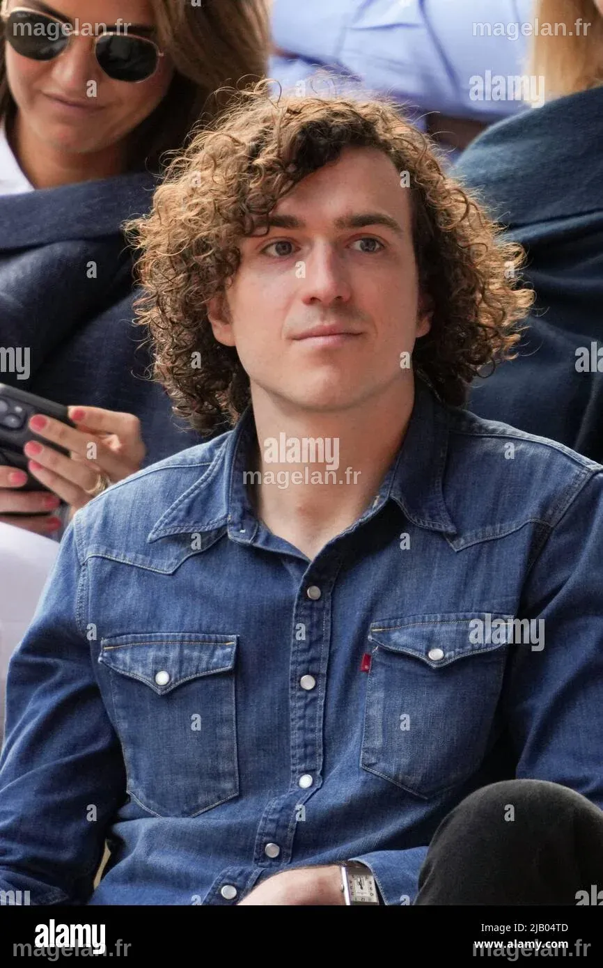 Cesar De Rummel in the stands during French Open Roland Garros 2022 on ...