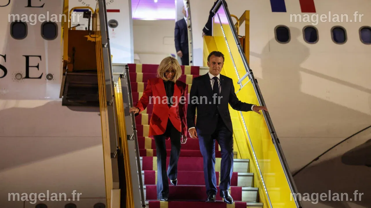 Macron says he and wife were ‘horsing around’ in apparent fight caught ...