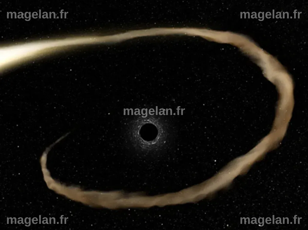 Le télescope Hubble a observé un trou noir déchiqueter une étoile ...