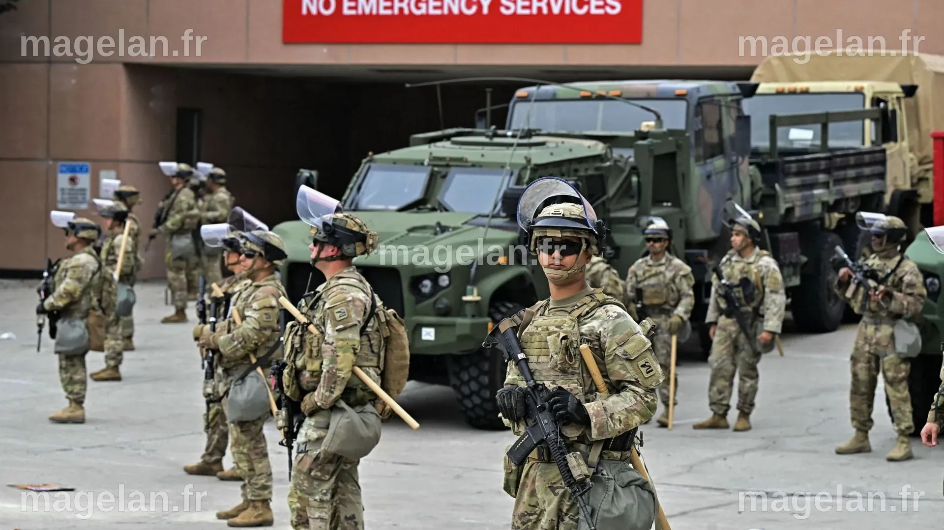 Émeutes à Los Angeles : les militaires envoyés par Donald Trump ...