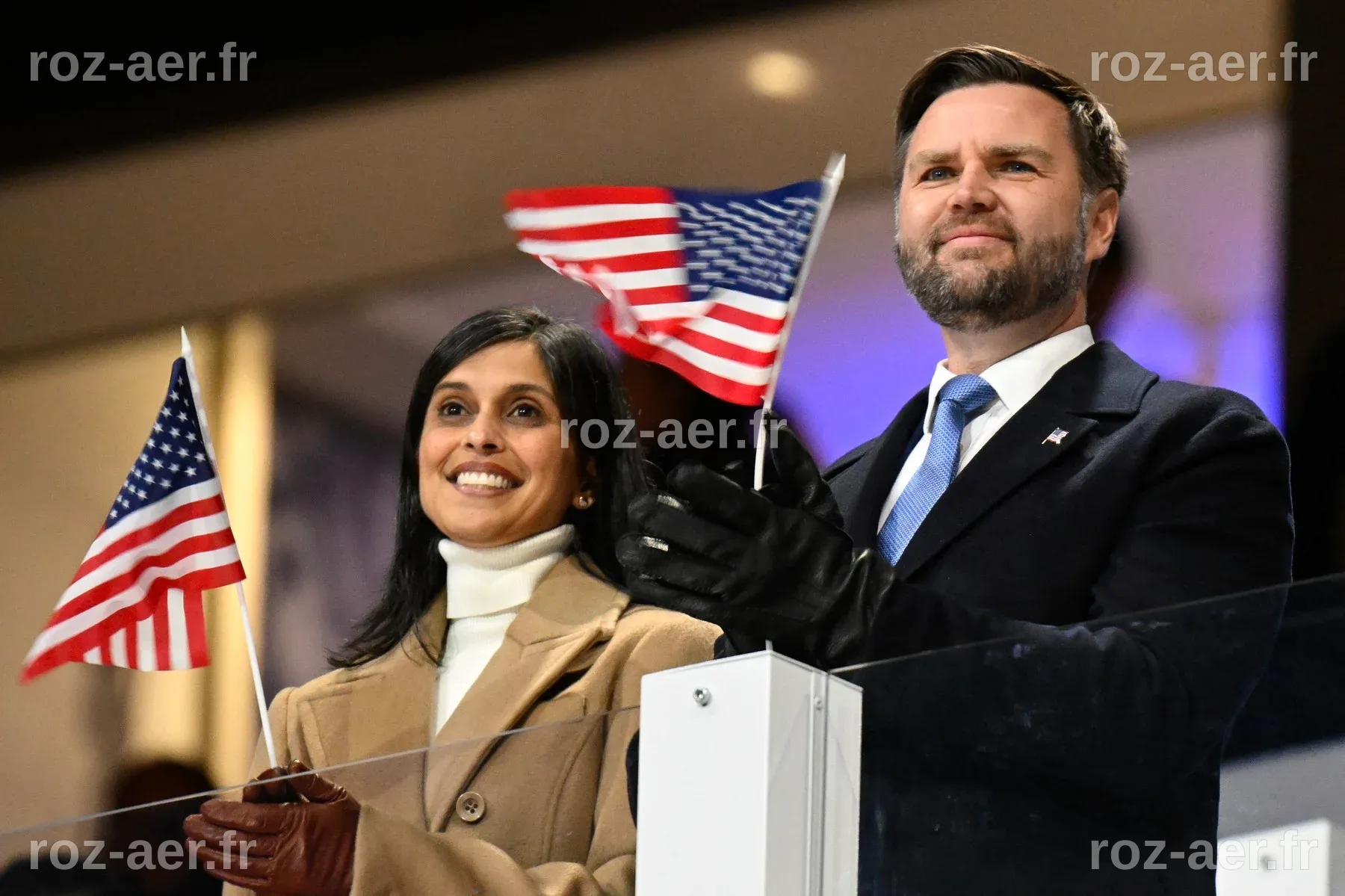 Le vice-président américain JD Vance et la délégation des États-Unis ...