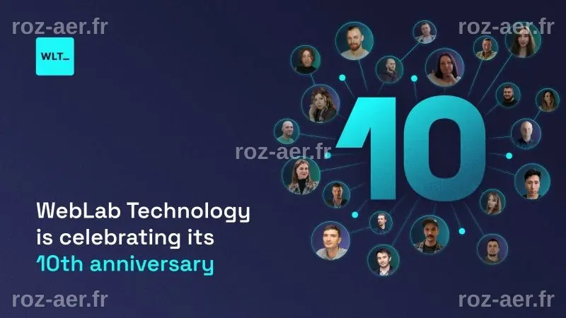 Célébration des 10 ans de WebLab Technology : Une décennie de croissance grâce à nos équipes dédiées