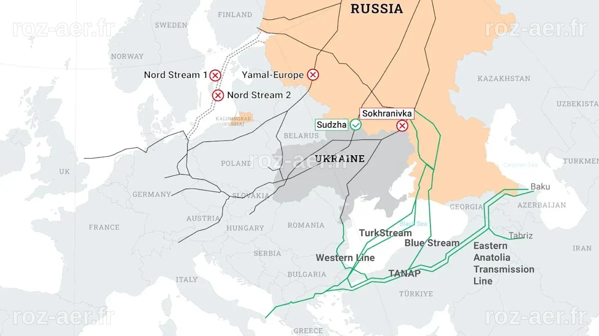 Ukraine cuts off Russian gas pipeline to Europe