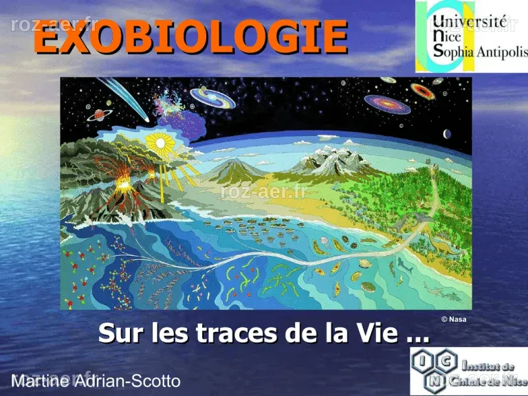 L`exobiologie : sur les traces de la Vie