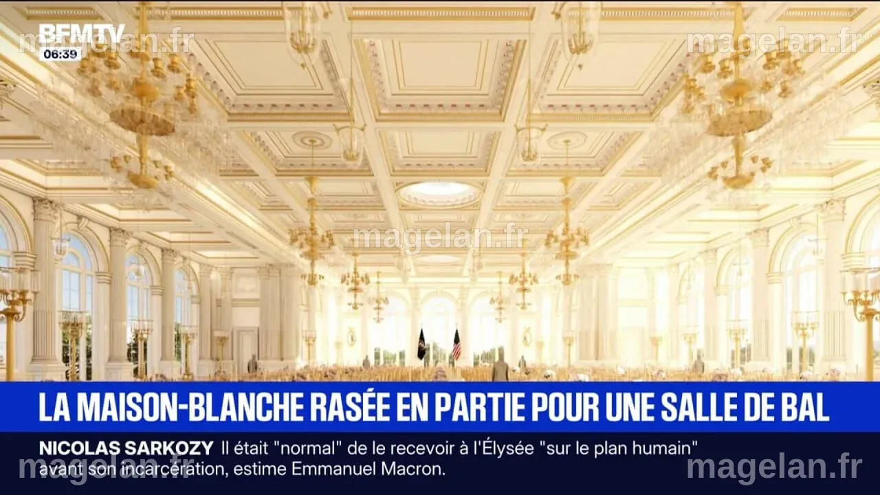 Une partie de la Maison Blanche démolie pour construire une nouvelle ...