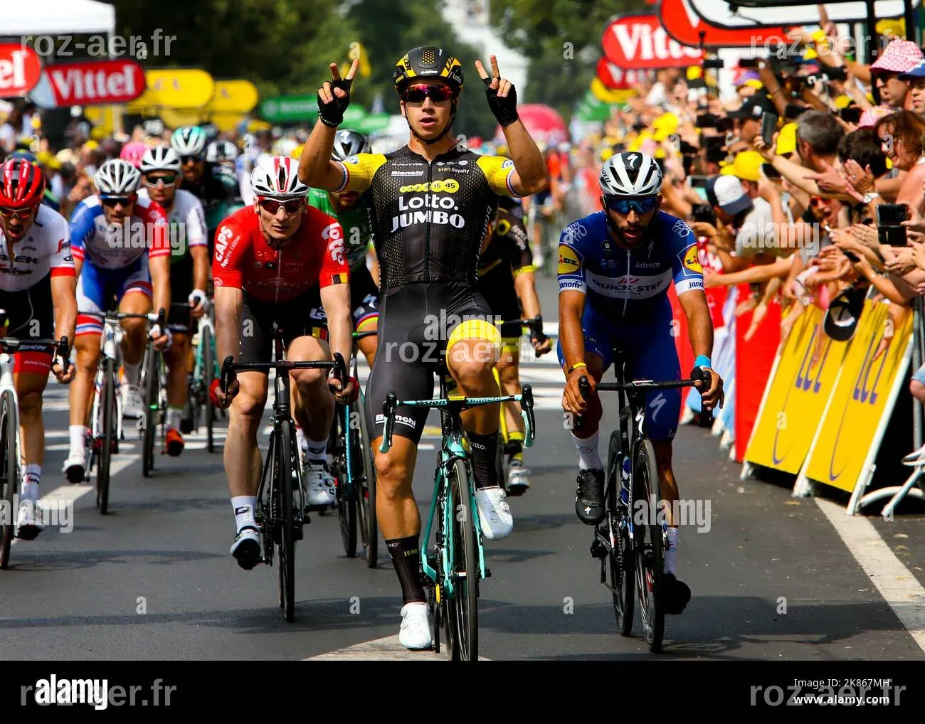 LottoNL-Jumbo team's Dylan Groenewegen wins his second Tour de France ...