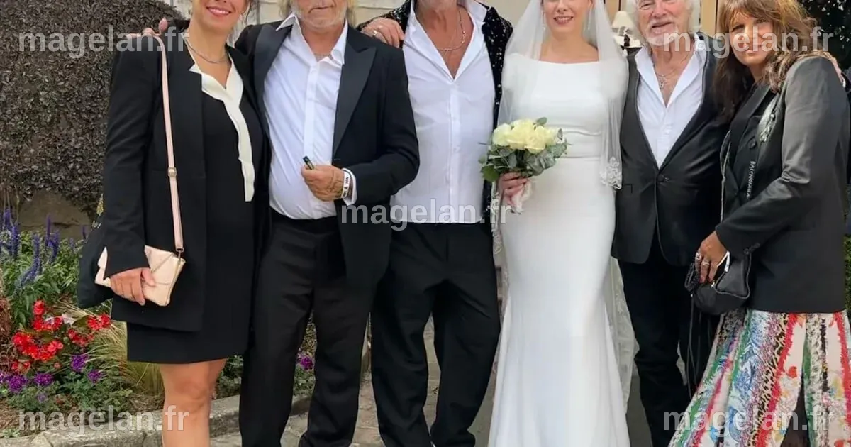 Renaud élégant au mariage d'Hugues Aufray avec sa compagne Cerise ...